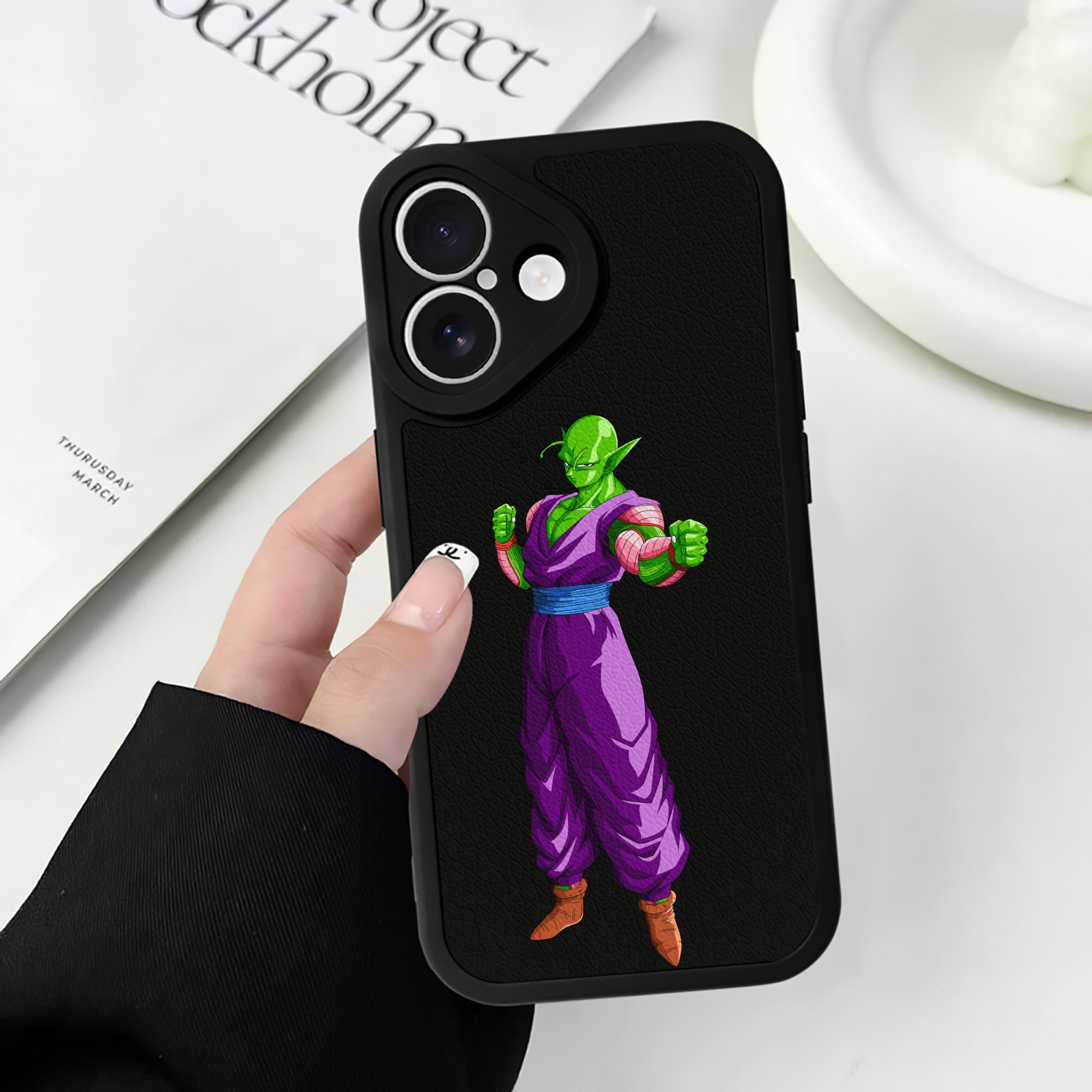 （画像用） ドラゴンボール ピッコロ DRAGON BALL Piccolo 【iPhone 16シリーズ対応】シリコンスマホケース（レザー調） 材質：シリコン